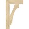 Ekena Millwork Imperial Block Rough Sawn Bracket w/ Offset Brace, Douglas Fir, 6"W x 18"D x 30"H BKT0604X18X30IMP05RDF - alternate 2
